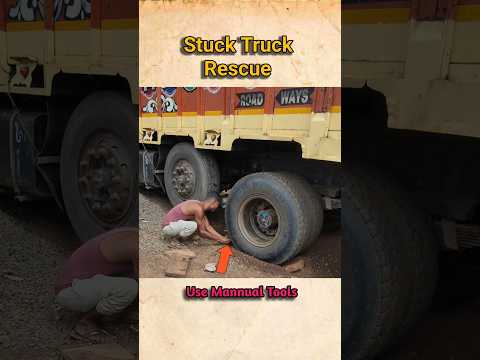 Stuck Truck Rescue #shorts #ytshorts #shortsfeed #rescuetruck #santoshpattimistry