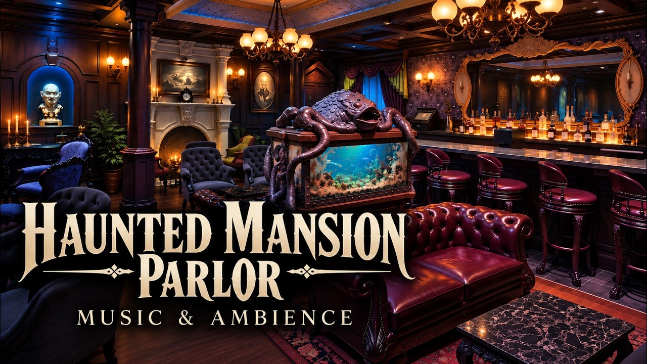 Live webcam of Disney Cruise Line - Haunted Mansion Parlor 