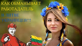 КАК обманывает работадатель в Литве украинцев?
