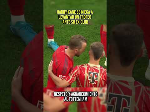 HARRY KANE se niega a levantar un trofeo ante su ex club, TOTTENHAM