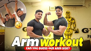 Arms workout with @AyushXaomOfficial 💪….