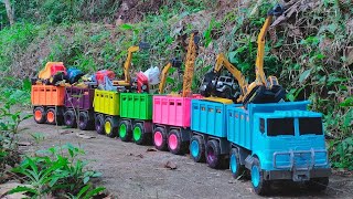 RC TRACTORS, MEGA RC TRUCKS, RC MACHINES COLLECTION!! EXCAVATOR LESU ET30H, KABOLITE K350-200 DIGGER