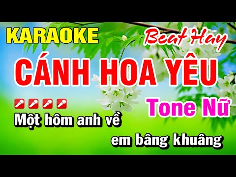 Karaoke Nhạc Sống TONE NỮ Cánh Hoa Yêu 2025 (Beat Hay) Hoài Phong Organ