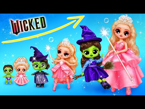 Wicked: Kakak Beradik Glinda Dan Elphaba Tumbuh Besar! 32 Kreasi Boneka