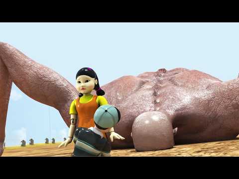 rod reiss titan, colossal titan, kong, dinosaur, skarking, minus-1 play the squid game