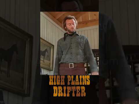 High Plains Drifter Shave And Shootout Scene Clint Eastwood