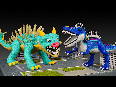 Making  ANKYLORGANUS vs SYNTHESAURUS DINO TOY Poppy Playtime Chapter 4 with clay