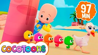 Cinco Patinhos 🦆 Música infantil de Cleo e Cuquin