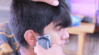 Ideal haircut and style tutorial for school children