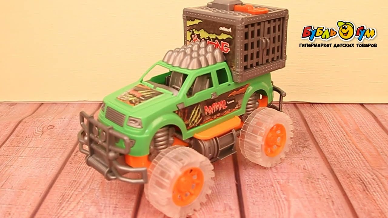 Пикап Lanson Toys KING OF HUNTING инерционный световые звуковые эффекты с 3лет - видео