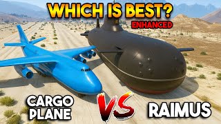 GTA 5 ENHANCED : CARGO PLANE RAIMUS SUBMARINE (SKY VS WATER)