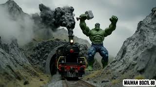 All Train Superhero Avengers Ironman Hulk Thanos Spiderman Captaim Marvel Ultraman Thor