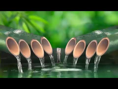 Relaxing Music for Sleeping with Bamboo Fountain | Reduce Stress, Anxiety and Depression