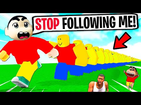 SHINCHAN GIANT 999,999 CLONES ARMY in ROBLOX | CHOP and FRANKLIN CLONE YOURSELF