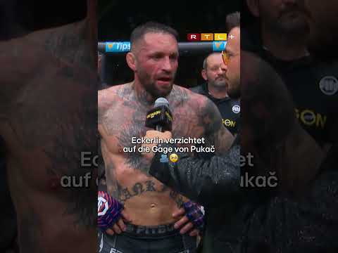 Eckerlin verzichtet auf die Gage 😳 #rtlmma #oktagon #mma #eckerlin #pukac