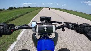 Super Moto on the track