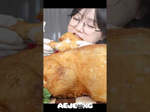 육즙좔좔! 바삭한 통닭 먹방🍗FRIED WHOLE CHICKEN MUKBANG ASMR