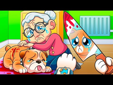 ¿GATO ATACÓ a la ABUELITA y al PERRO? I Am Cat VR Animación