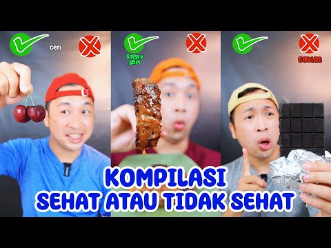 KOMPILASI MAKANAN SEHAT DAN TIDAK SEHAT | MAKAN SESUAI EMOJI | MUKBANGBENT