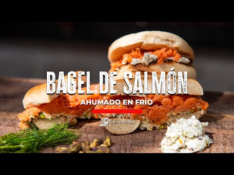 Bagel de Salmón ahumado en frío