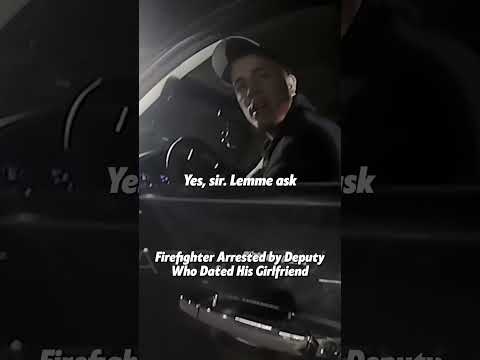 Firefighter Arrested by Deputy Who Dated His Girlfriend part 1. Full clip on: Cop Watch