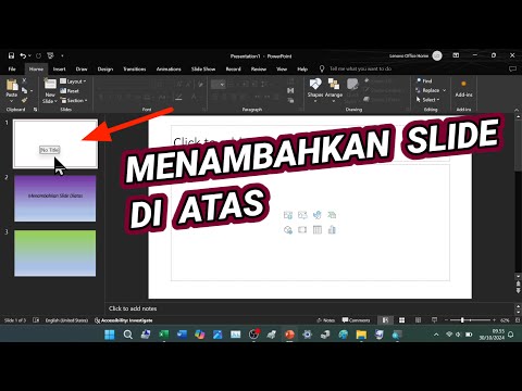 Cara Menambahkan Slide Di Atas di Powerpoint (Microsoft Powerpoint) - Tutorial Laptop