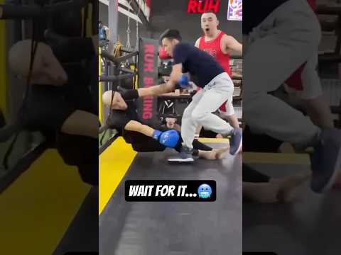 He got slept for that cheap shot💀 #boxing #sparring #fightforce