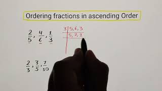 Ordering fractions in ascending order | Fractions | Ayushi teacher