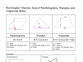 Exploring Perimeter and Area of Parallelograms, Triangles, and Trapezoids