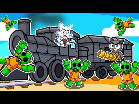 ¡GRAY Gasta $100 000 en el NUEVO TREN ARMADO en Roblox DEAD RAILS! (sprunki)