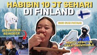 GILA! Habis 10 JUTA Sehari di FINLAND! Gigi Patah, Diseruduk Rusa, Naik Snowmobile!