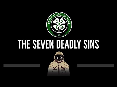 Flogging Molly • The Seven Deadly Sins (CC) (Remastered Video) 🎤 [Karaoke] [Instrumental Lyrics]