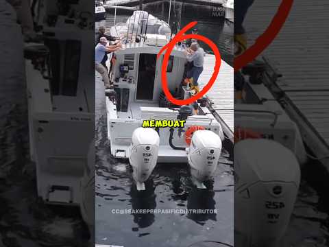 Pria ini memiliki kapal yang canggih😱