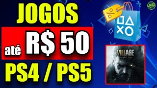 PROMOÇÕES DE INVERNO PS4 vs PS5 - Quais Jogos São Mais Baratos? JOGOS ATÉ 50 REAIS