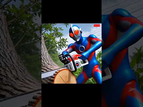 Ultramen Jadi Tukang Kayu🪓🌀#funny #ultraman #komedikucing #animation #kucinglucu