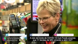 A raíz del brote de COVID-19 Cub Foods anuncia que 11 tiendas de MN volverán a abrir 24/7