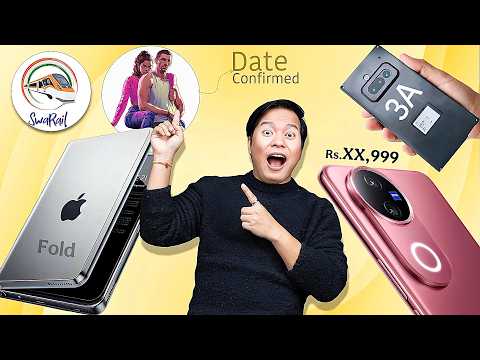 Nothing Phone 3a First Look😳, GTA 6 Launch Date😍, Apple Foldable iPhone, vivo V50 Price?