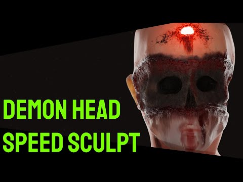 [Zbrush] - Demon Head - SpeedSculpt