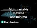 Multivariable Calculus Concepts