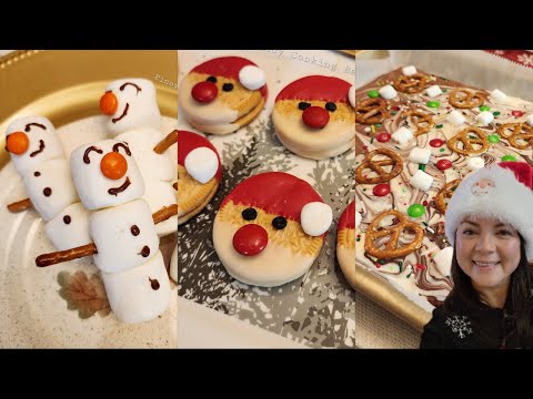 Santa Cookies | Marshmallow Snowman | Chocolate Bark