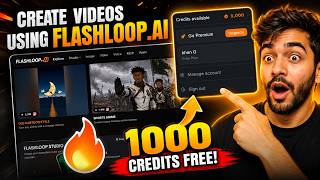 FlashLoop AI Tutorial 2026 | Get 1000 FREE Credits & Create AI Videos for YouTube (Step-by-Step)