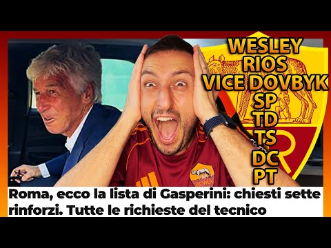 😱 "GASPERINI HA CHIESTO 7-8 RINFORZI ALLA ROMA: SARÀ ACCONTENTATO‼️" INIZIA LA NUOVA STAGIONEEE‼️