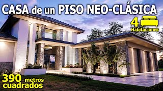 Hermosa CASA de UN PISO de estilo NEO-CLÁSICO