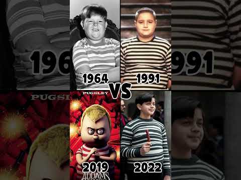 Familia Addams 1964 vs 1991 vs 2019 vs 2022 #shorts #wednesday