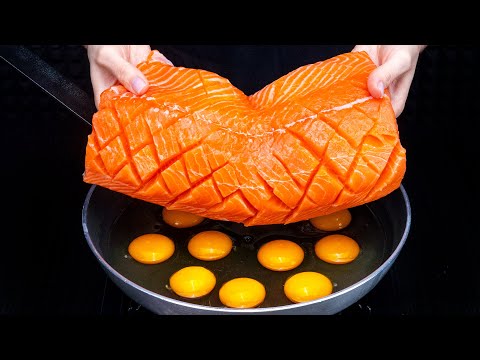 Ya no cocino salmón sin huevos. ¡Esta receta en sartén es fantástica!