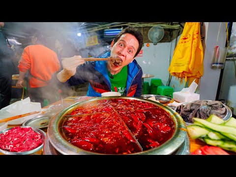 I Tried Extreme Spicy CHINESE STREET FOOD in China's Spice Capital!! 🌶️ 🇨🇳