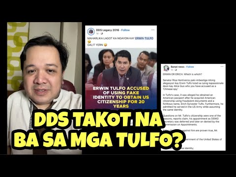 DDS pages todo atake kay Erwin Tulfo dahil number 1 sa survey! Insecure ba sila sa mga Tulfo?