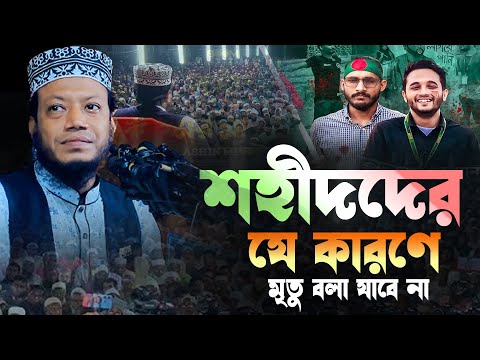 শহীদদের যে কারনে মৃতু বলা যাবে না মুফতি আমির হামজা | mufti amir hamza bangla waz 2024 |