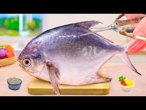 Yummy Miniature Spicy Fish Curry Recipe 🐟 Catching Fish in Nature and Cooking Mini Fish Food