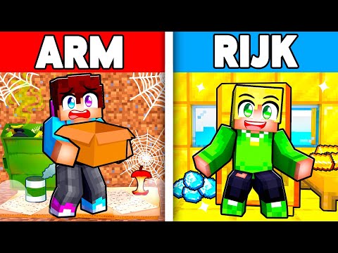 ARM vs RIJK Huis INRICHTEN in Minecraft!